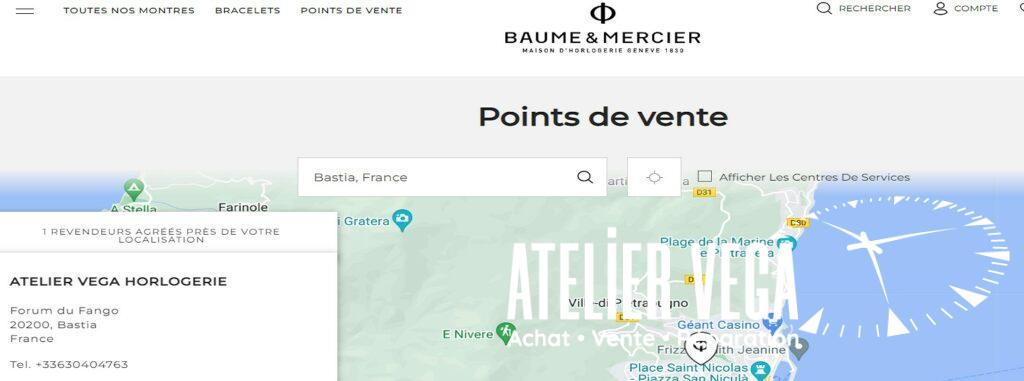 Notre atelier est certifié Baume & Mercier