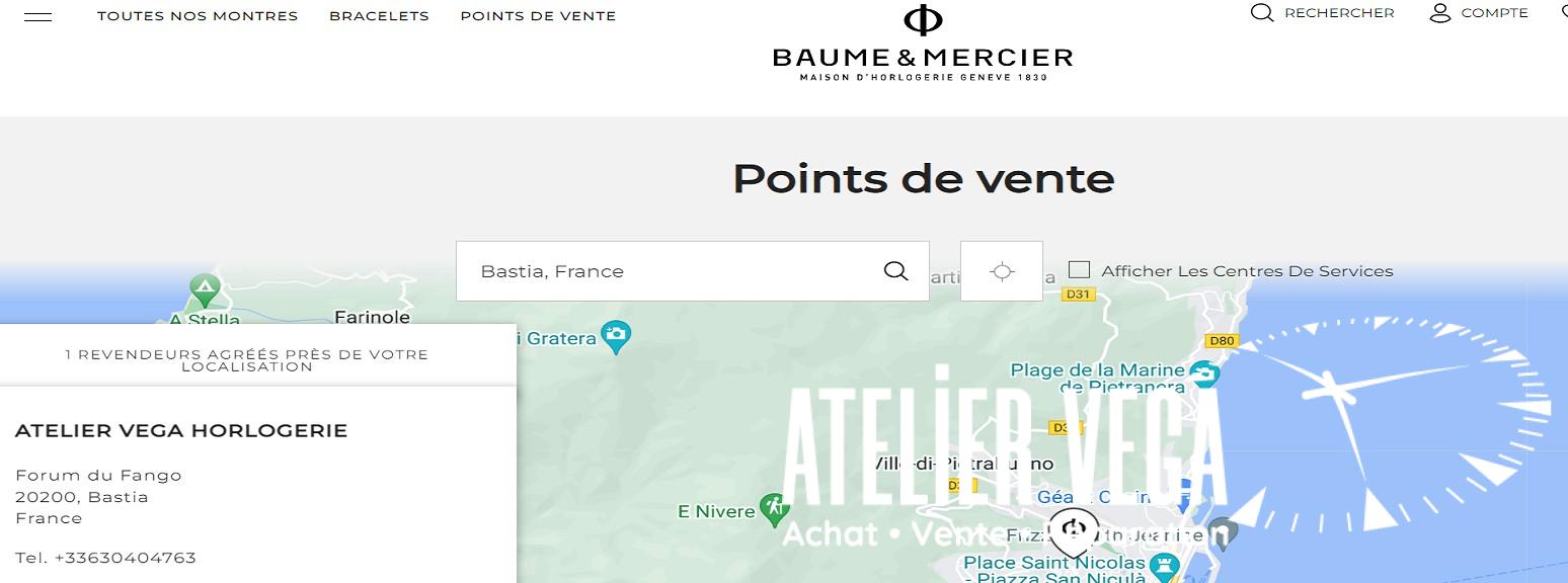 Notre atelier est certifié Baume & Mercier