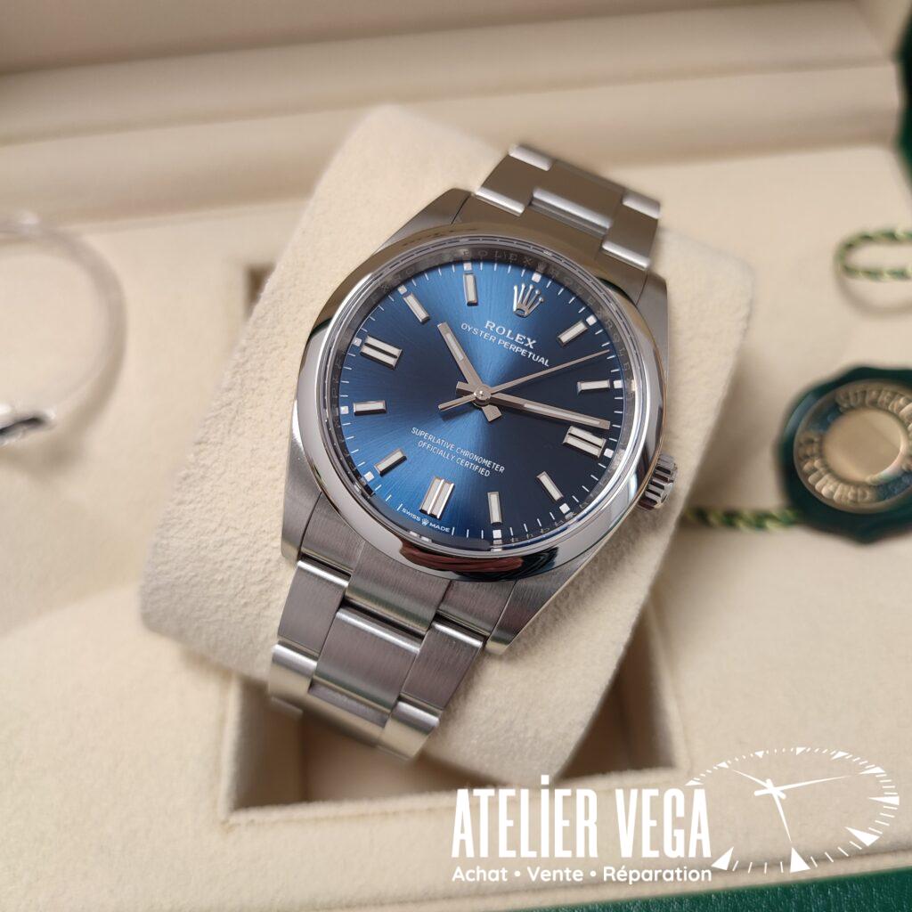 Rolex Oyster Perpetual 36mm Blue Ref 126000 Full Set