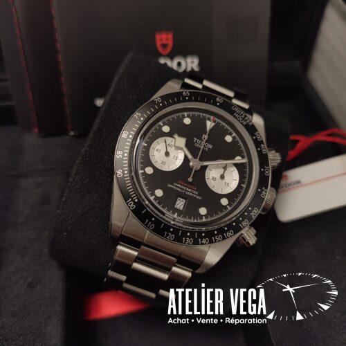 Tudor Black Bay Chrono 79360N Cadran noir en excellent état full set de 2024