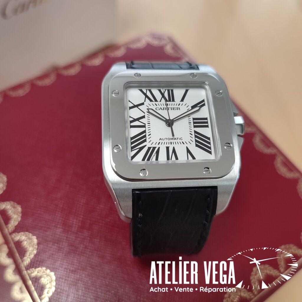 Cartier Santos 100 XL Ref 2656 full set de 2007 en très bon état