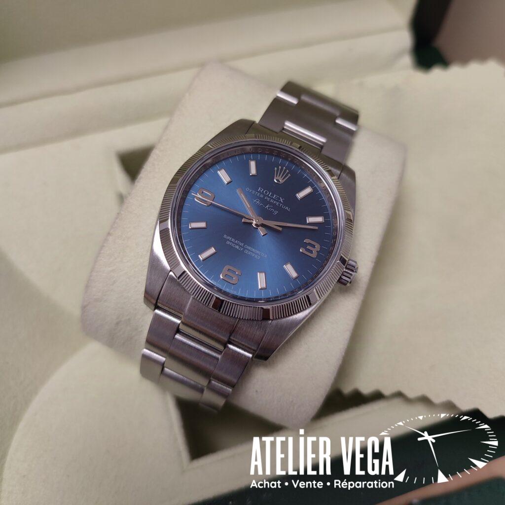 Rolex Air King 34mm Blue Ref 114210