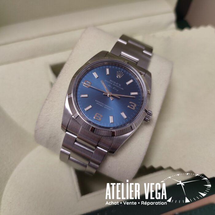 Rolex Air King 34mm Blue Ref 114210