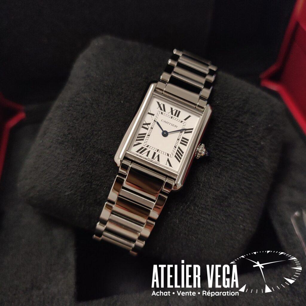 Tank Must de Cartier Petit Modèle de 2024 Full Set Bracelet acier