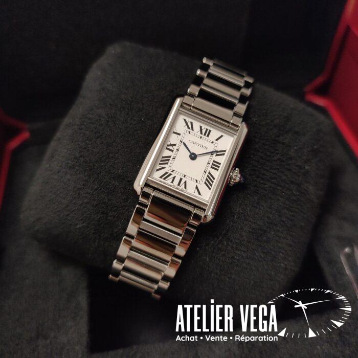 Tank Must de Cartier Petit Modèle de 2024 Full Set Bracelet acier