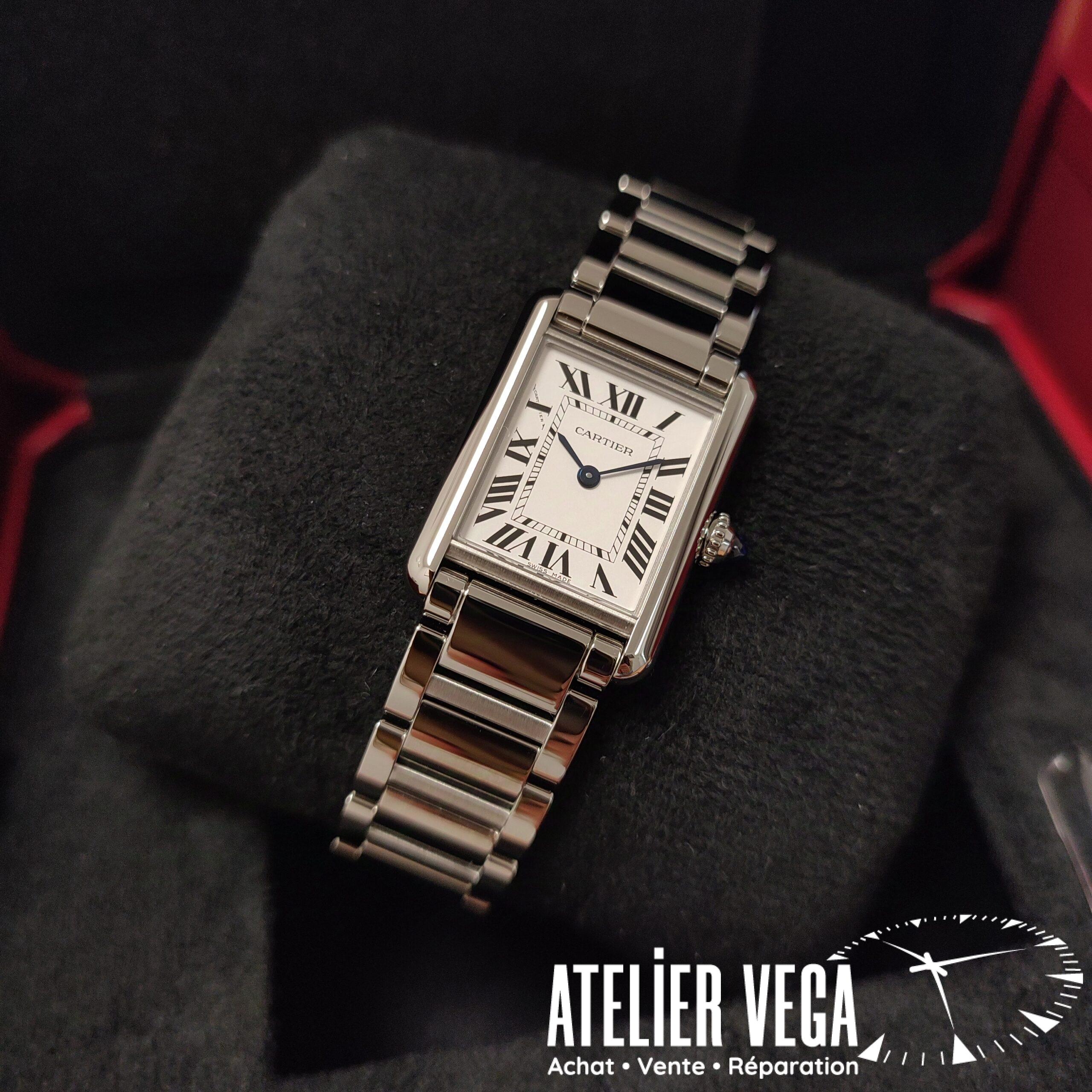 Tank Must de Cartier Petit Modèle de 2024 Full Set Bracelet acier