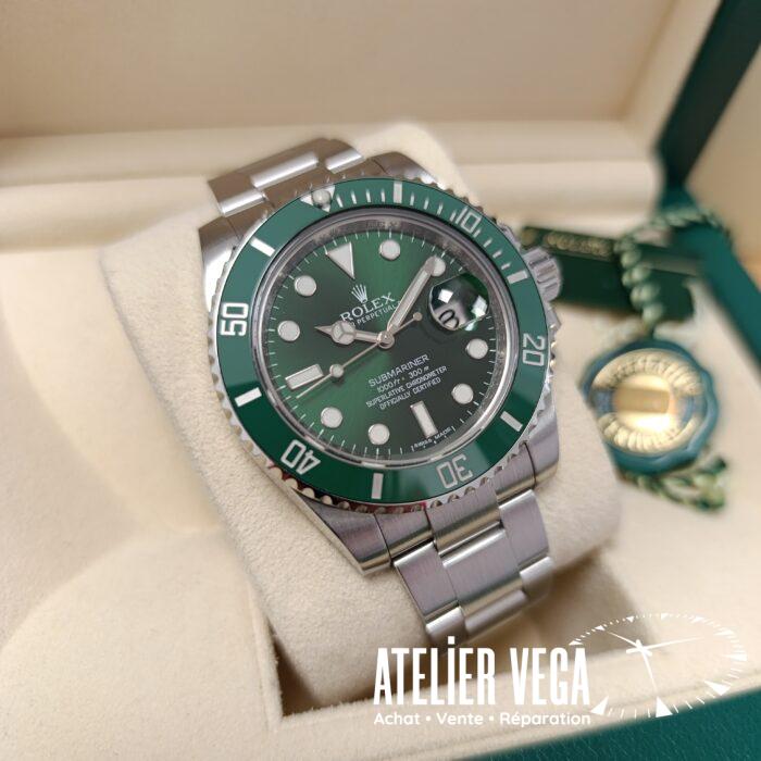 Rolex Submariner HULK 116610LV MK1 de 2013 en excellent état