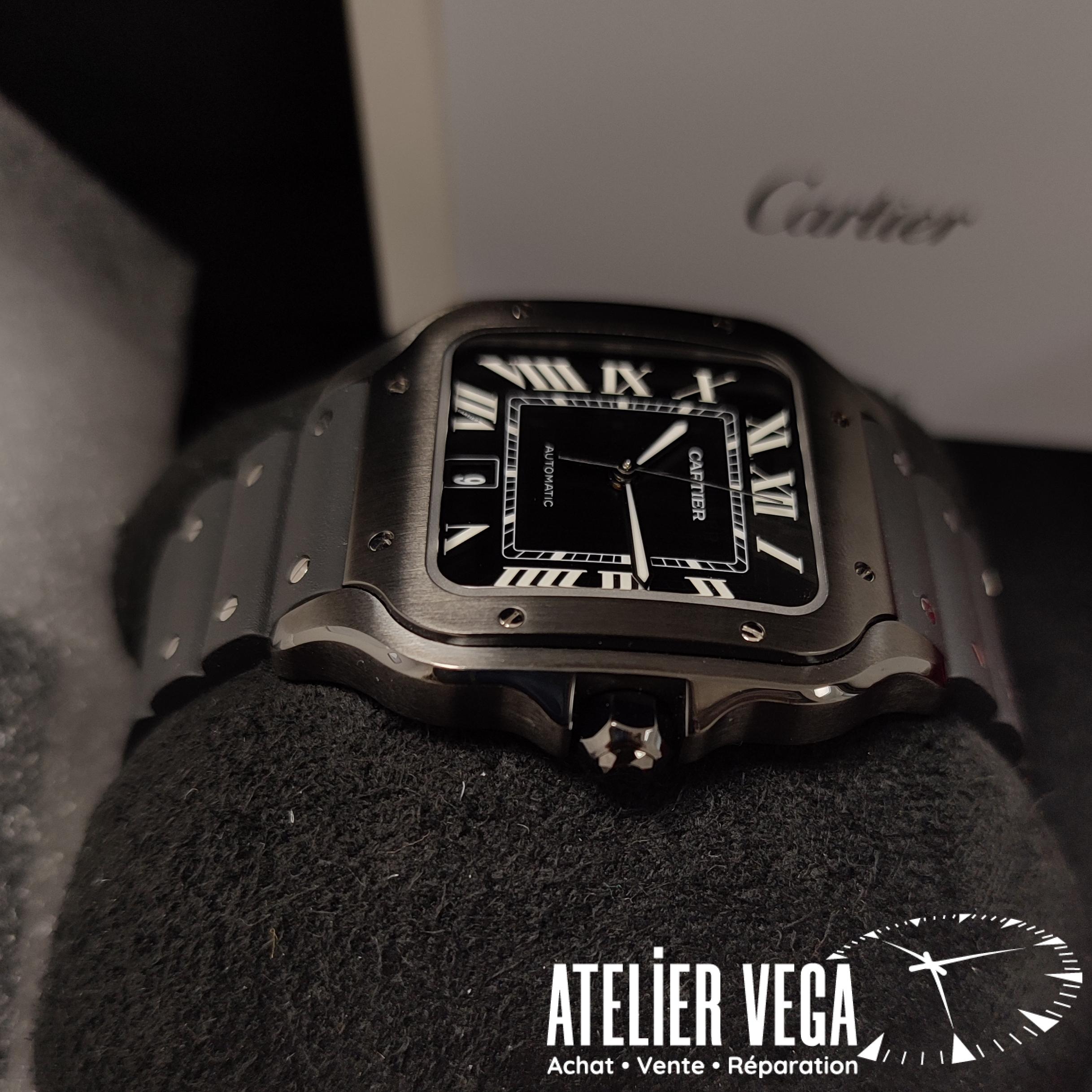 Santos de Cartier Grand Modèle Acier ADLC – Image 6
