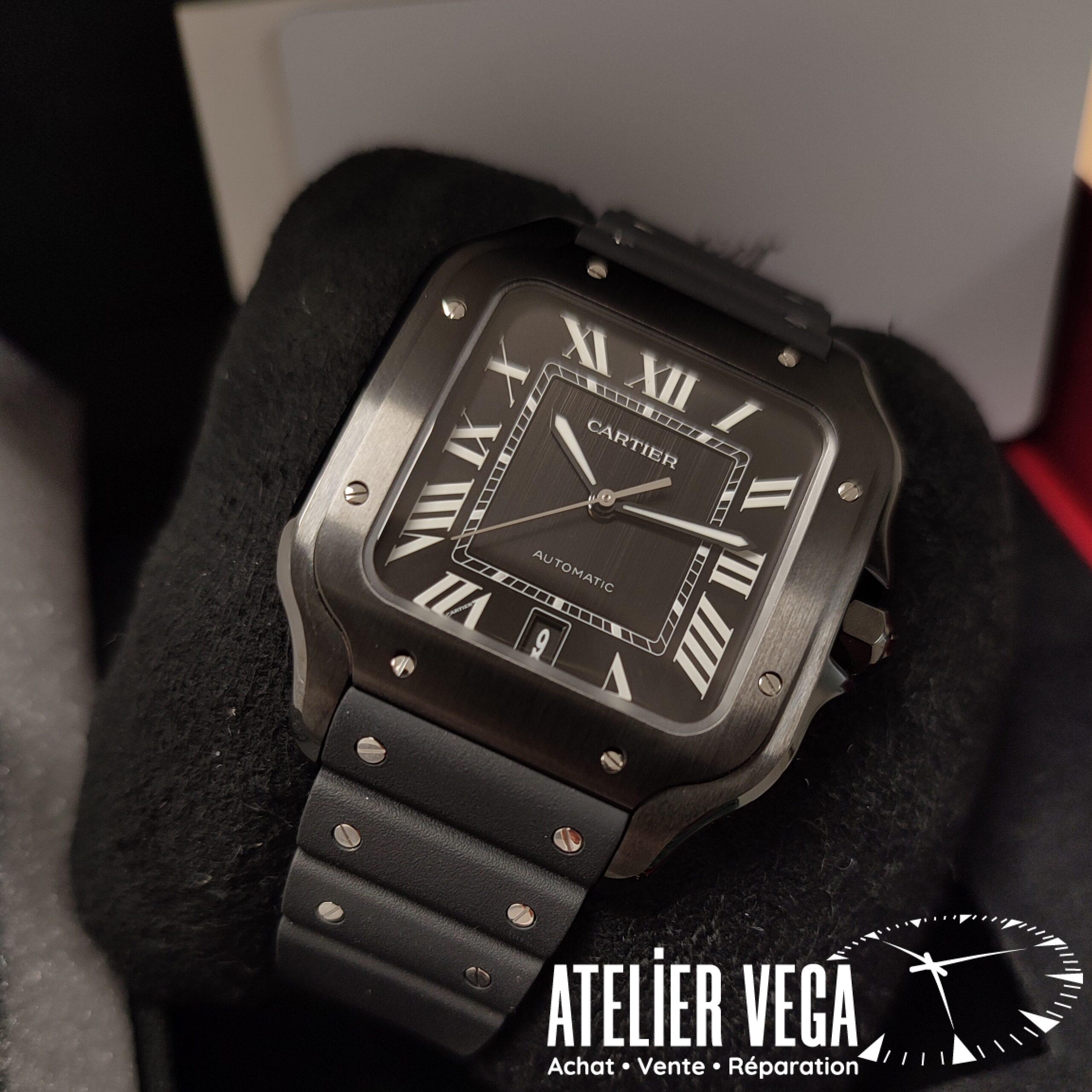 Santos de Cartier Grand Modèle Acier ADLC – Image 3