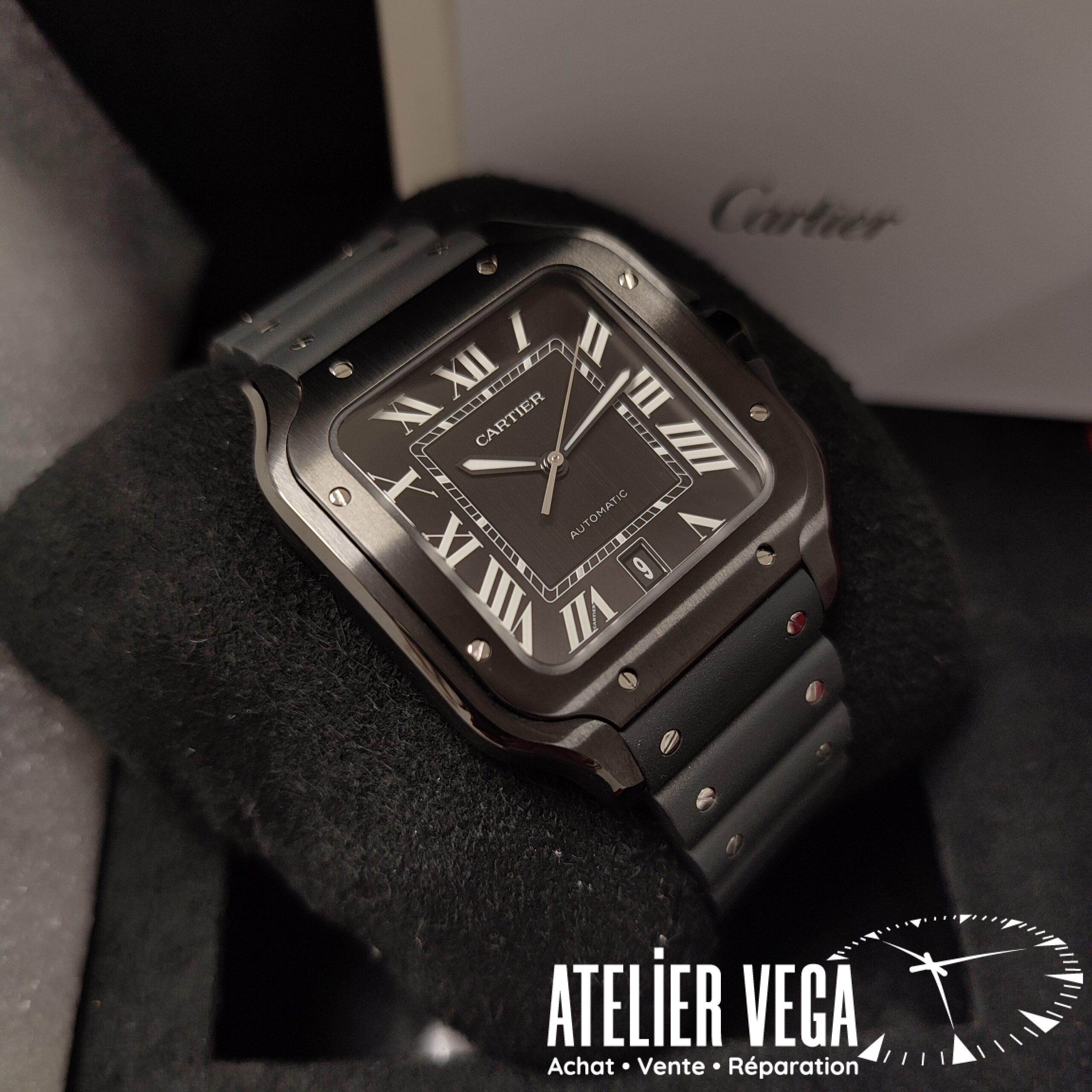 Santos de Cartier Grand Modèle Acier ADLC – Image 2