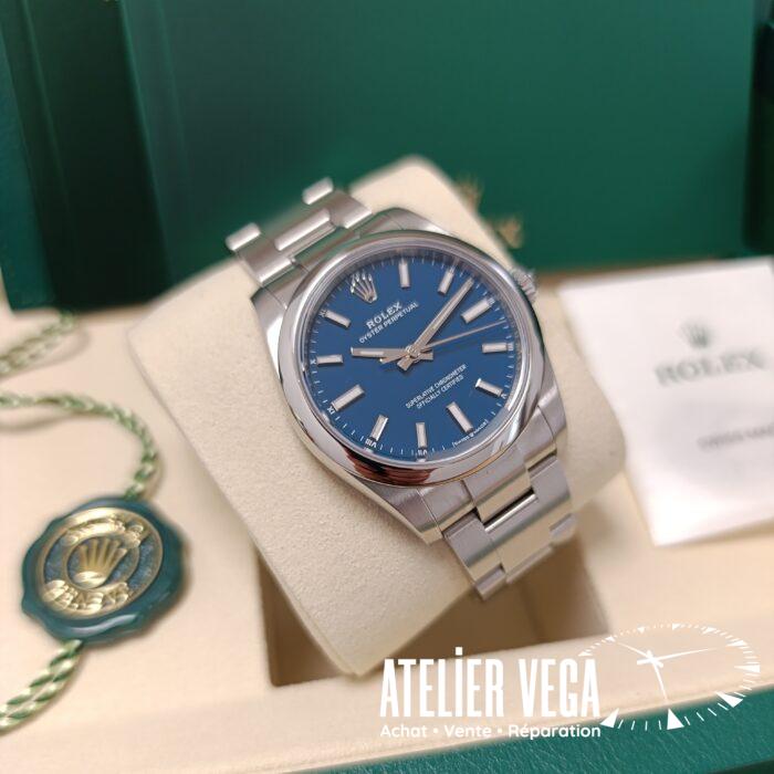 Rolex Oyster Perpetual 34mm Med Blue – Image 2
