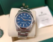 Rolex Oyster Perpetual 34mm Med Blue 08/2025 Full Set