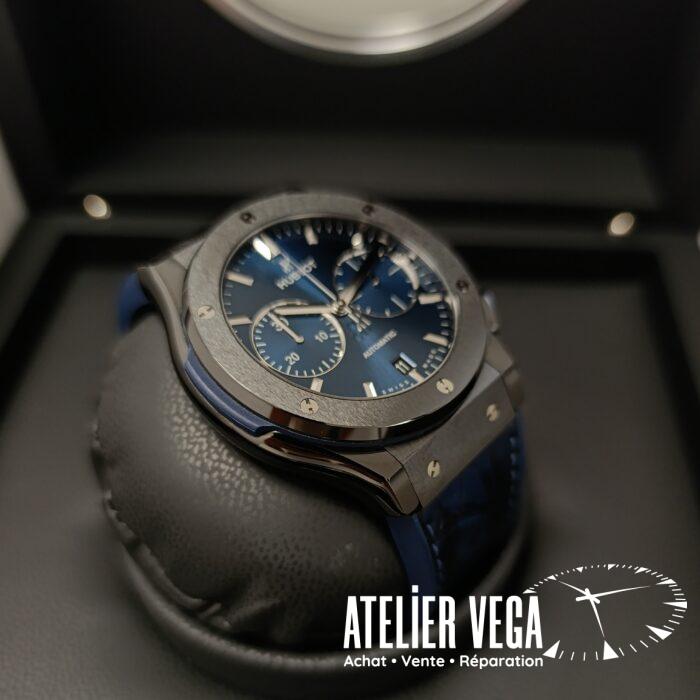 Hublot Classic Fusion 45mm Ceramic Blue Chronograph – Image 6