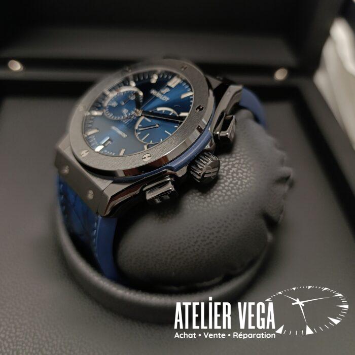 Hublot Classic Fusion 45mm Ceramic Blue Chronograph – Image 4