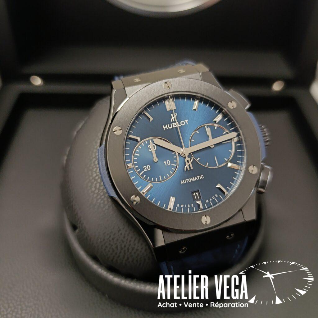 Hublot Classic Fusion 45mm Ceramic Blue Chronograph