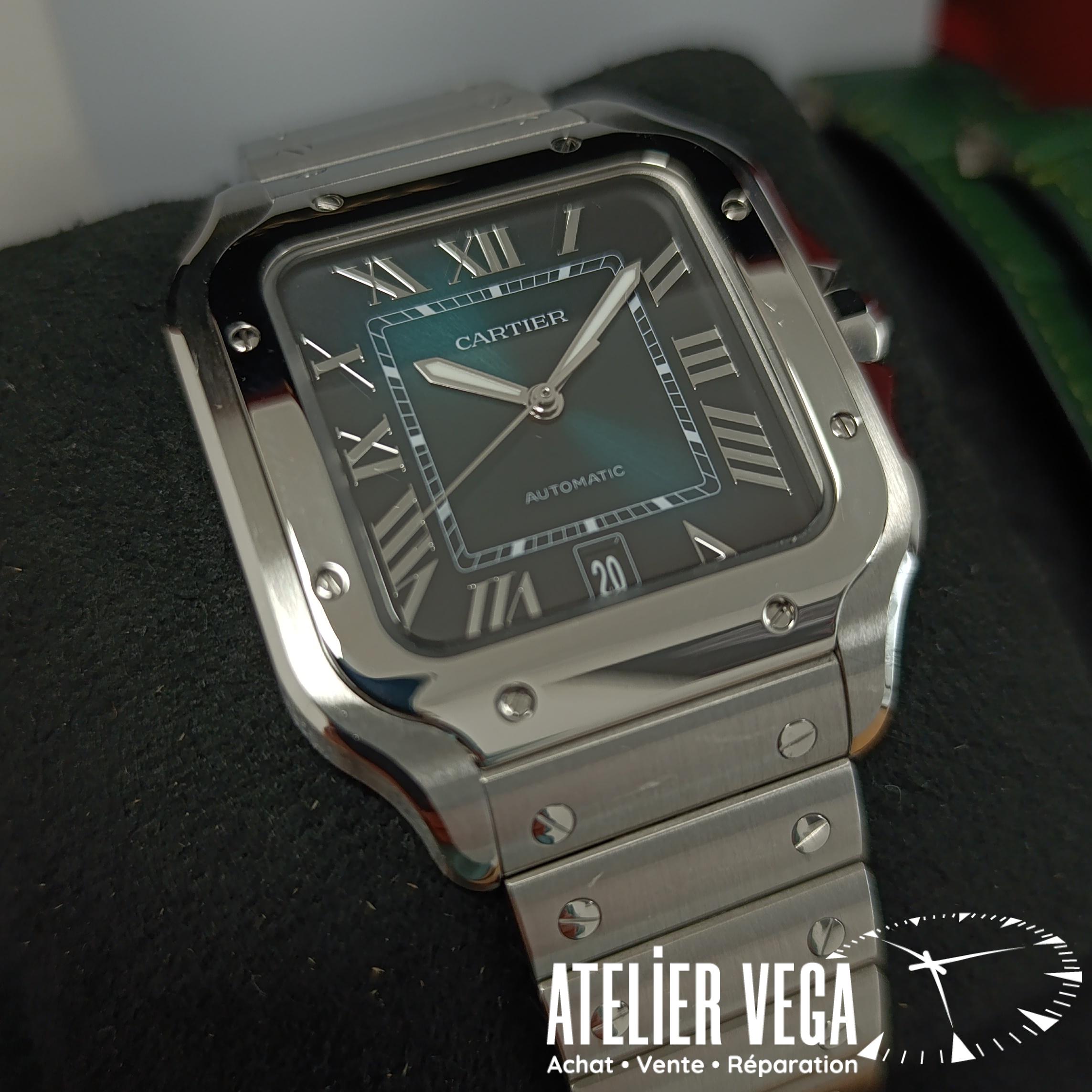 Santos de Cartier Grand Modèle Cadran Vert – Image 2