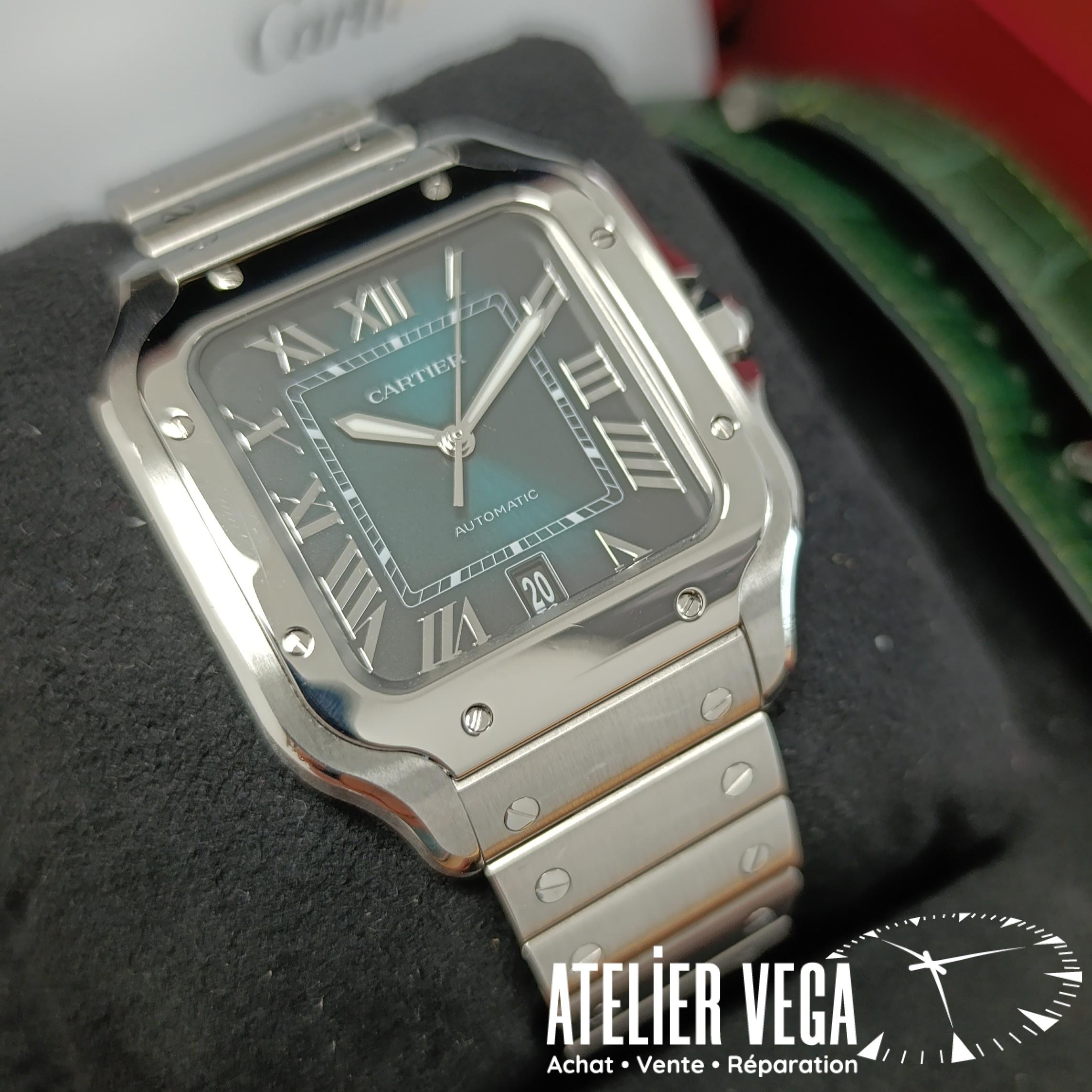 Cartier Santos Grand Modele Cadran Vert de 2023