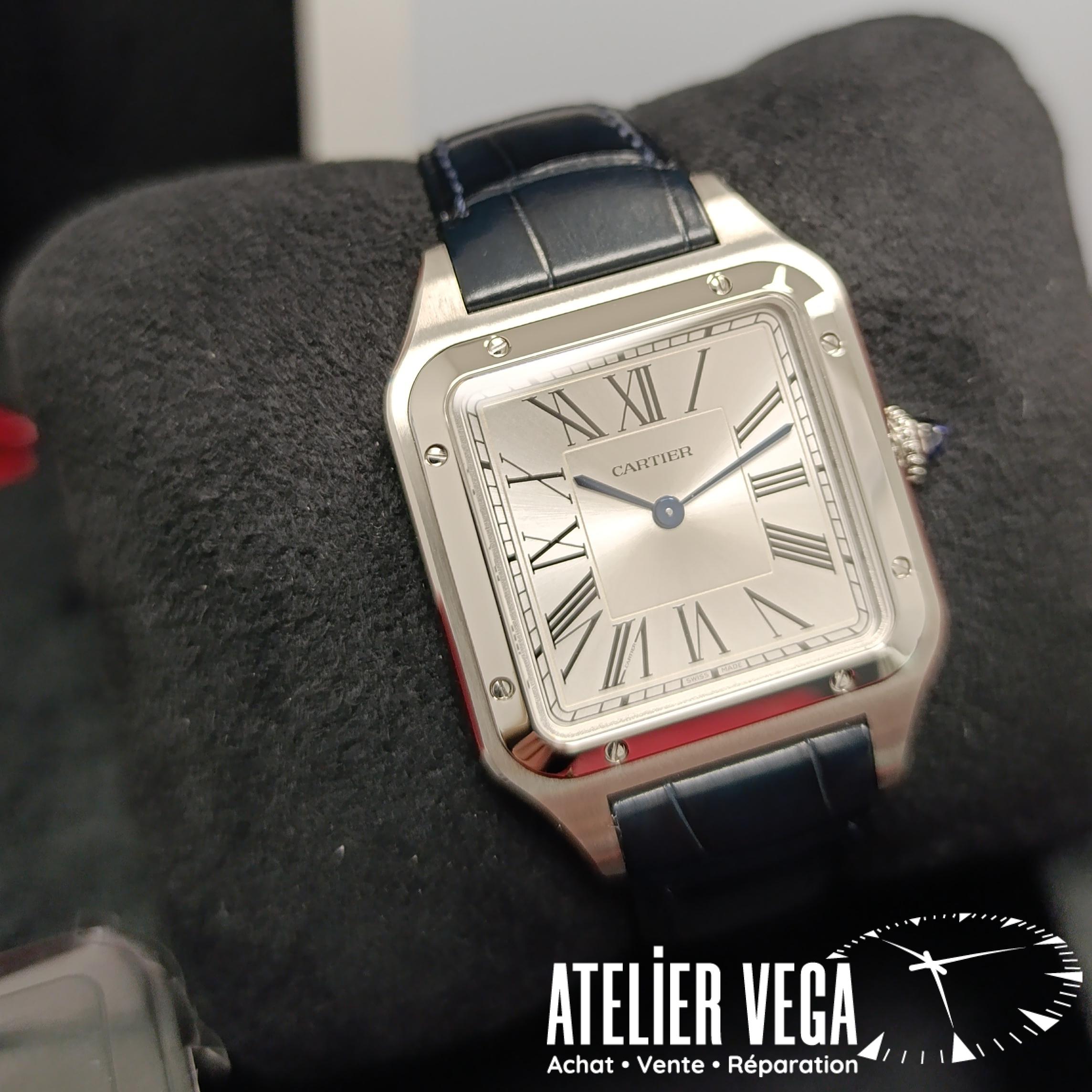 Santos-Dumont de Cartier Grand Modèle de 2025 jamais portée full set