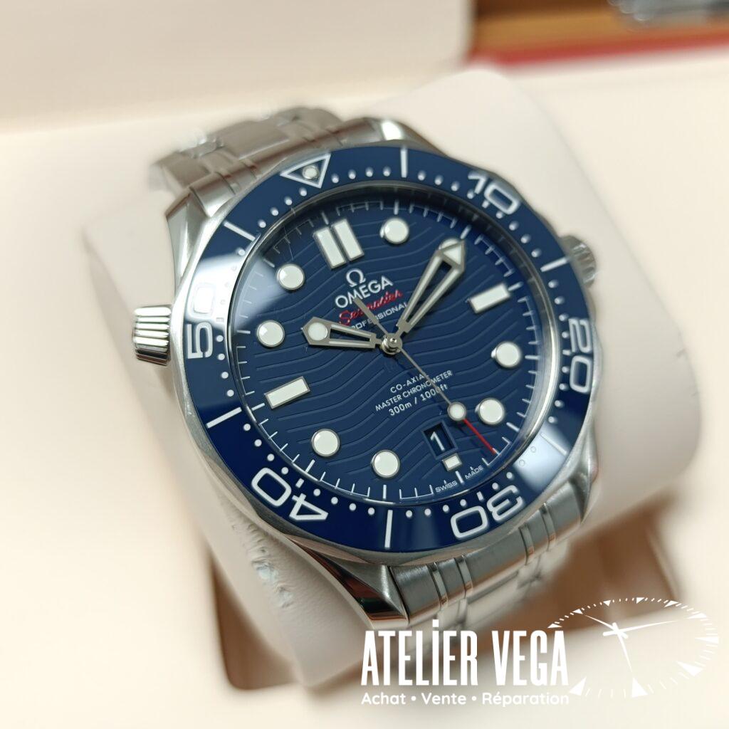 Omega Seamaster Diver Blue de 2022 En très bon état Full set
