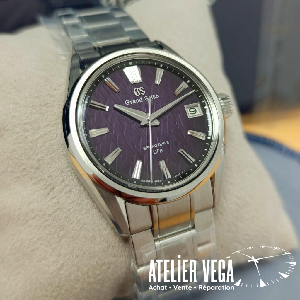 Grand Seiko Violet Dawn Evolution 9 Spring Drive U.F.A, jamais portée, full set de 2025