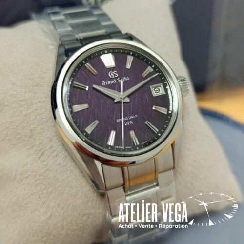 Grand Seiko Violet Dawn Evolution 9 Spring Drive U.F.A, jamais portée, full set de 2025