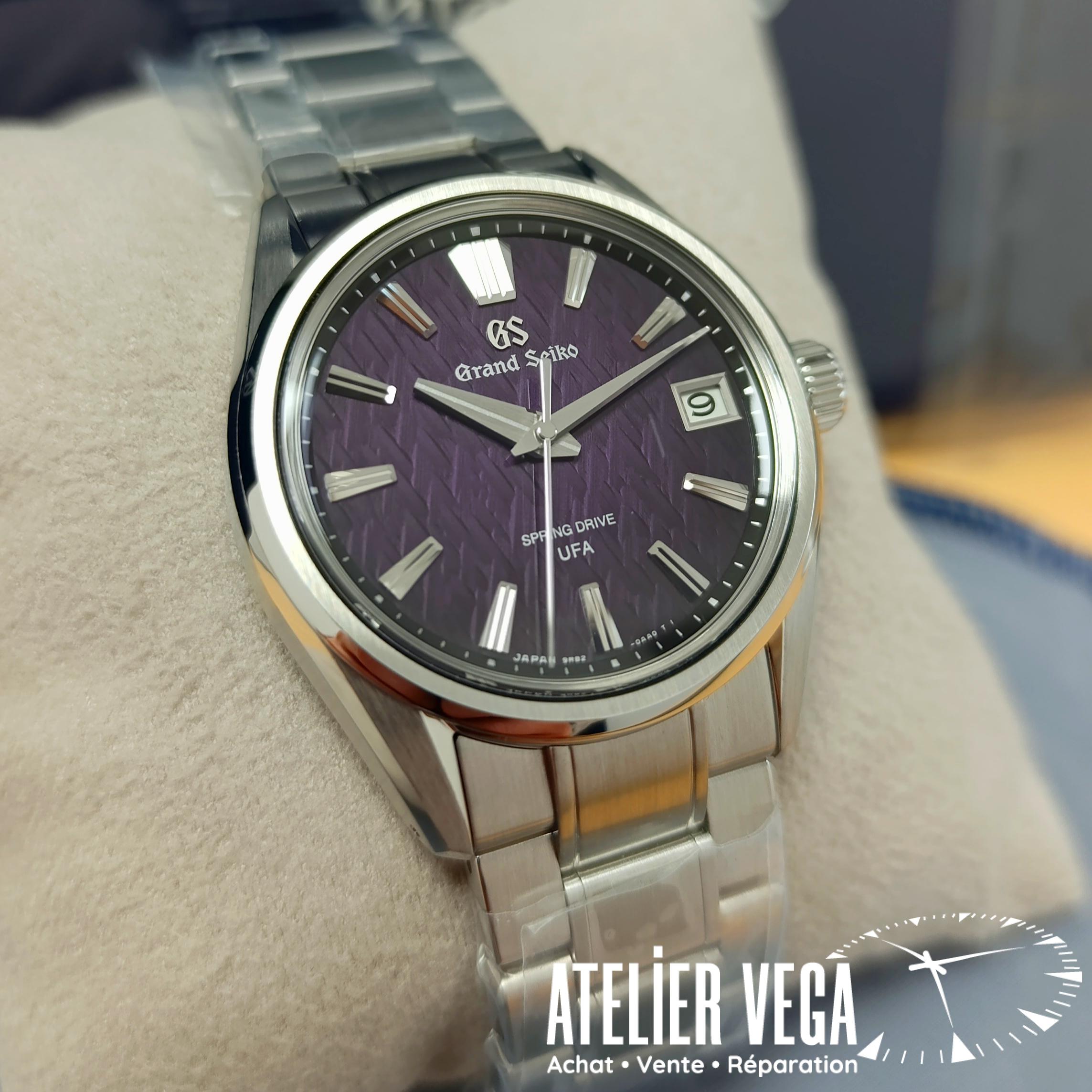 Grand Seiko Violet Dawn Evolution 9 Spring Drive U.F.A, jamais portée, full set de 2025