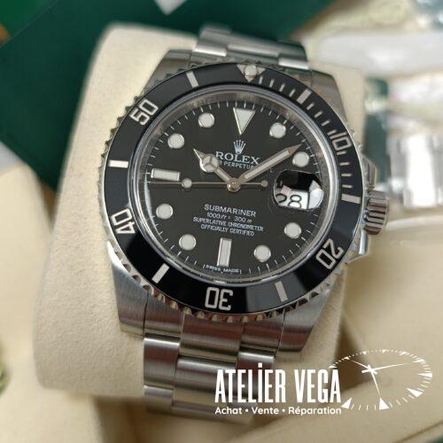 Rolex Submariner 116610LN de 2015, full set, service complet Rolex en 2025