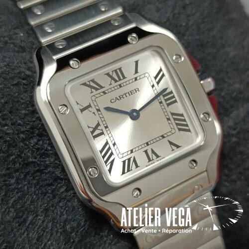 Santos de Cartier Petit Modèle Cadran Silver Mouvement Quartz Full Set de 2026