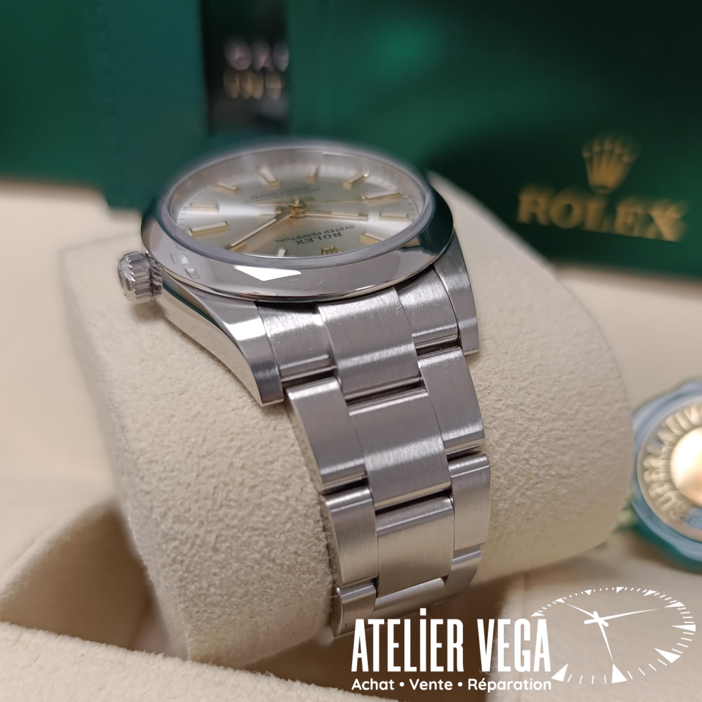 Rolex OP 34mm Silver de 2023 – Image 6