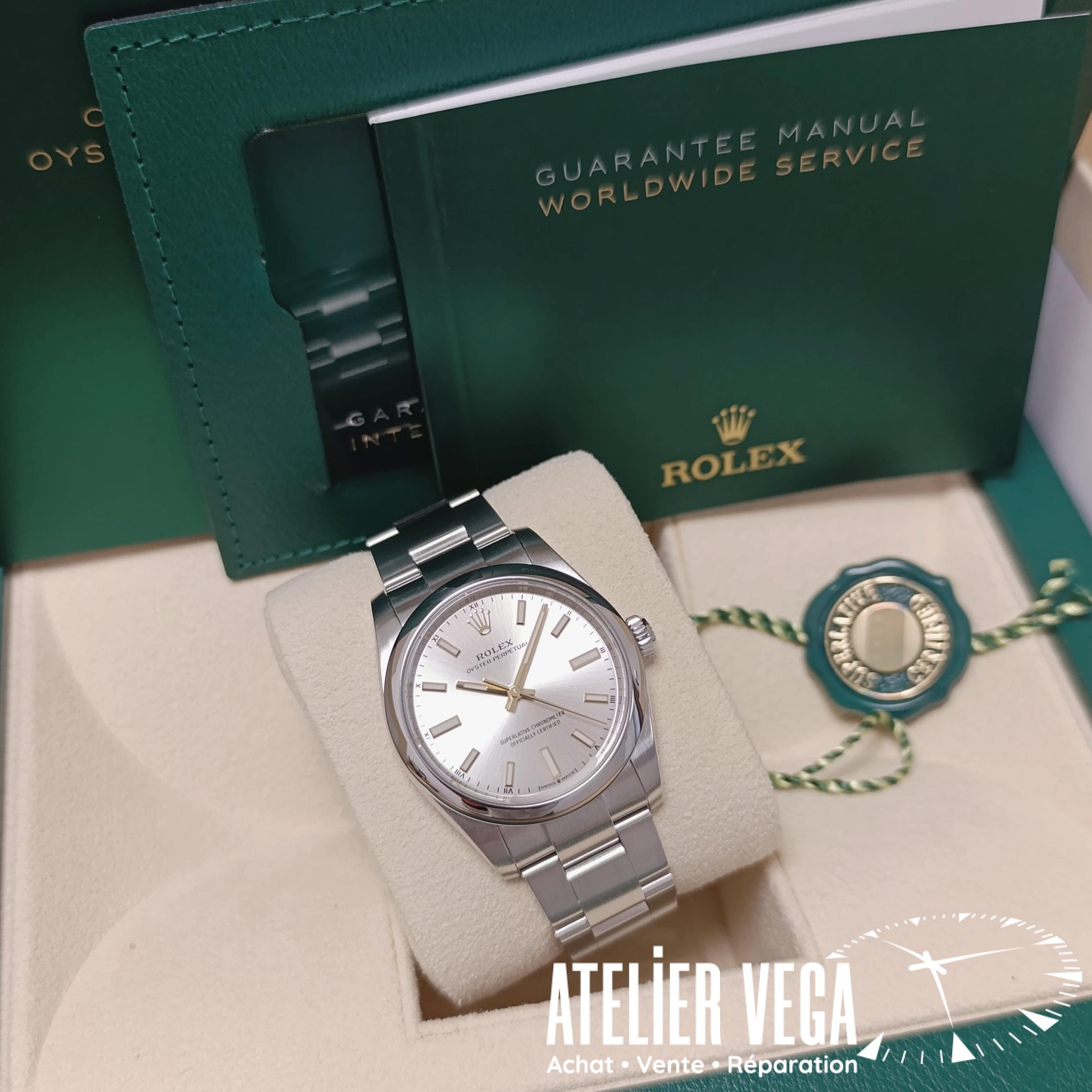 Rolex OP 34mm Silver de 2023 – Image 8