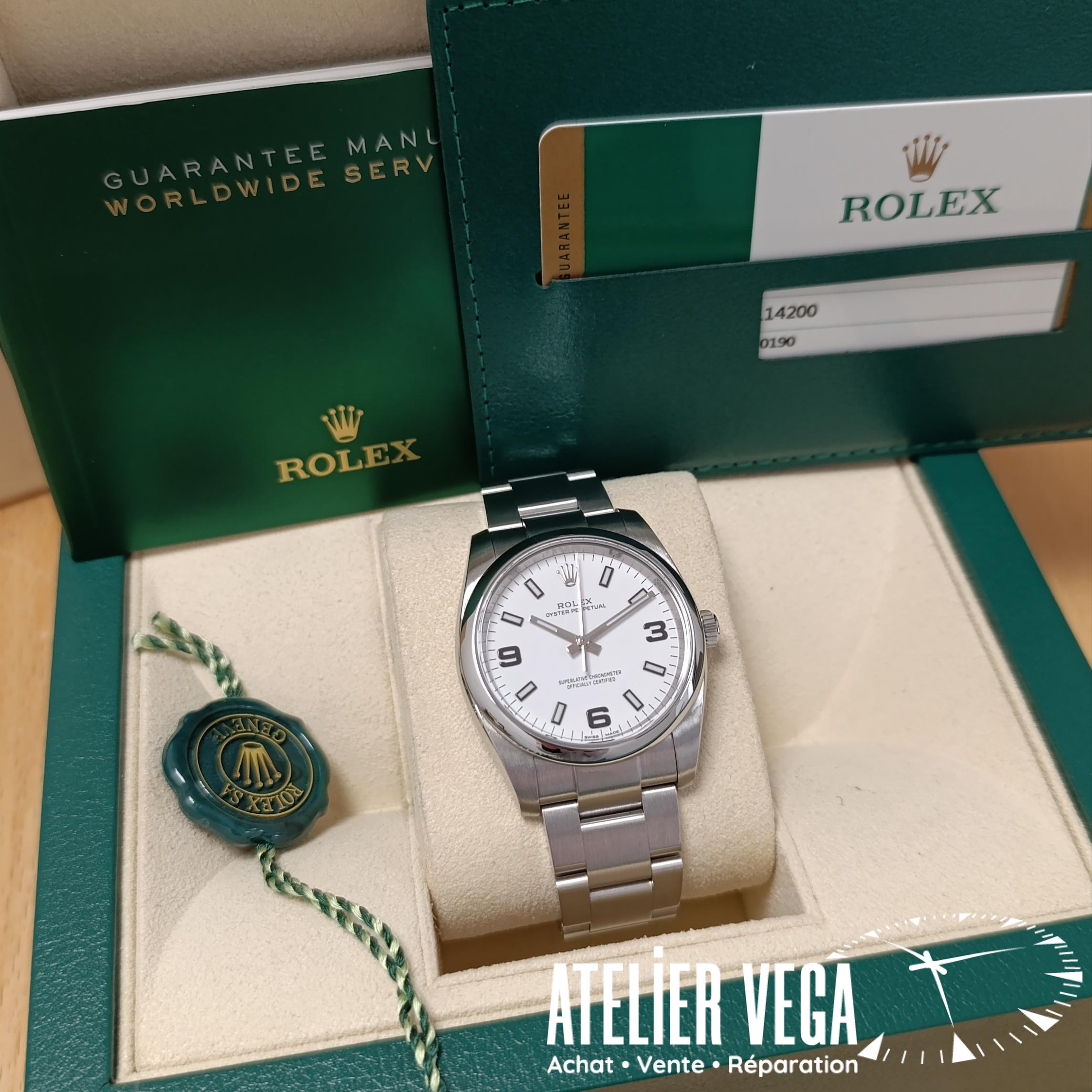 Rolex Oyster Perpertual 34 White de 2016 – Image 7