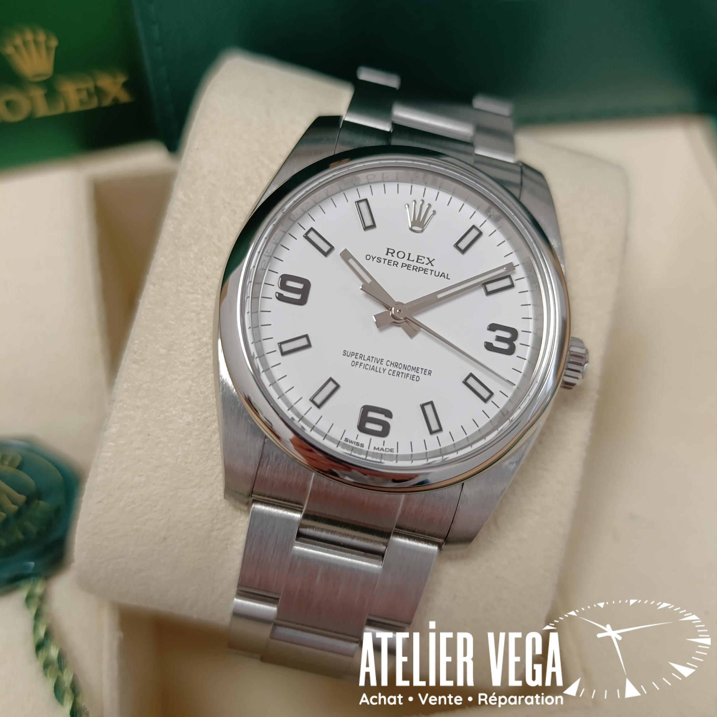 Rolex Oyster Perpetual 34 White Ref 114200 de 2016