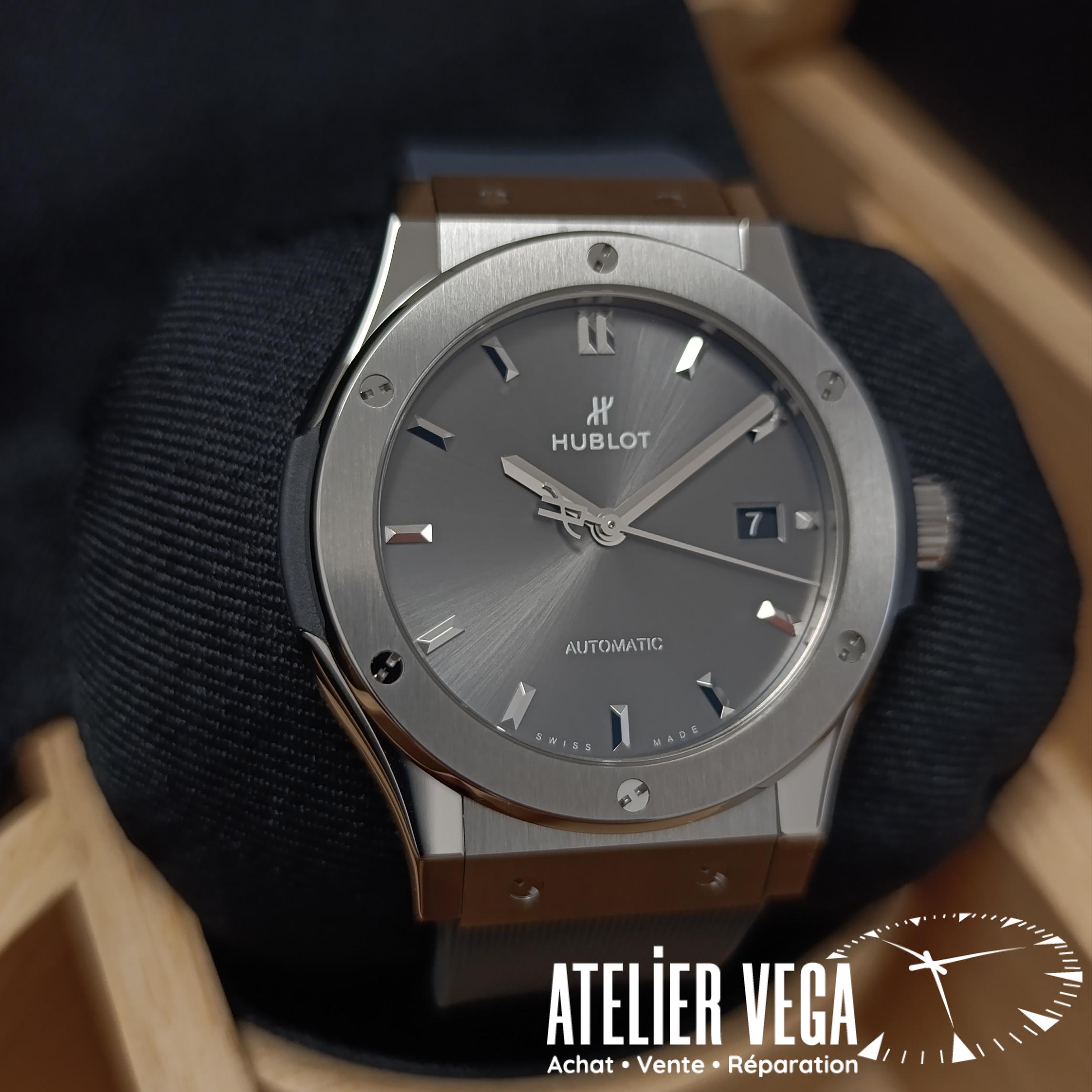Hublot Classic Fusion Racing Grey Titanium 42mm de 2026, jamais portée