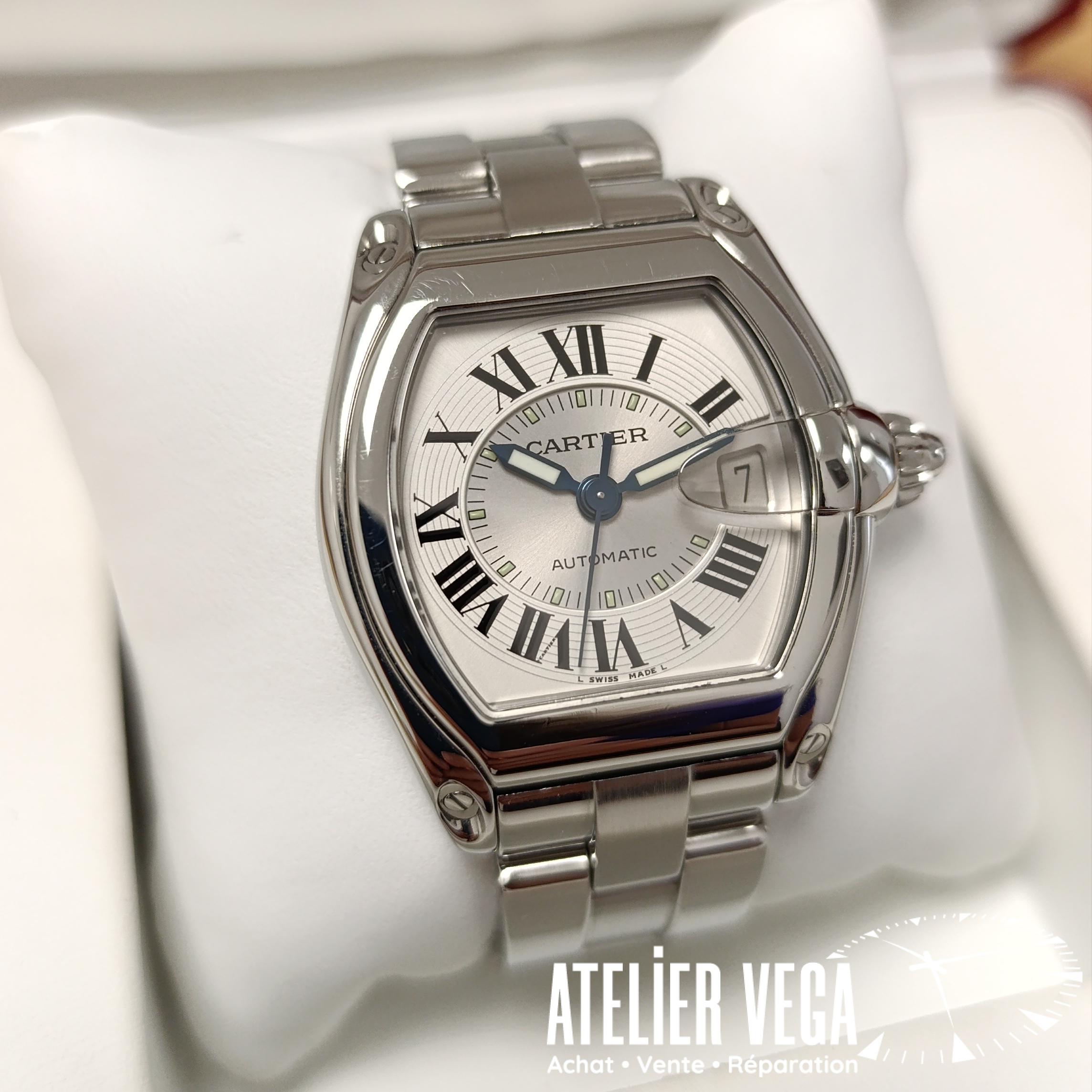 Roadster de Cartier Ref 2510 de 2002 avec boites et papiers d'origine