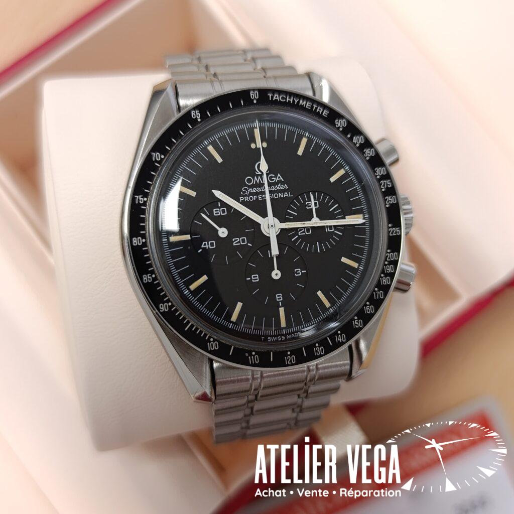 Omega Speedmaster Moon Watch de 1991 en très bon état, jamais polie