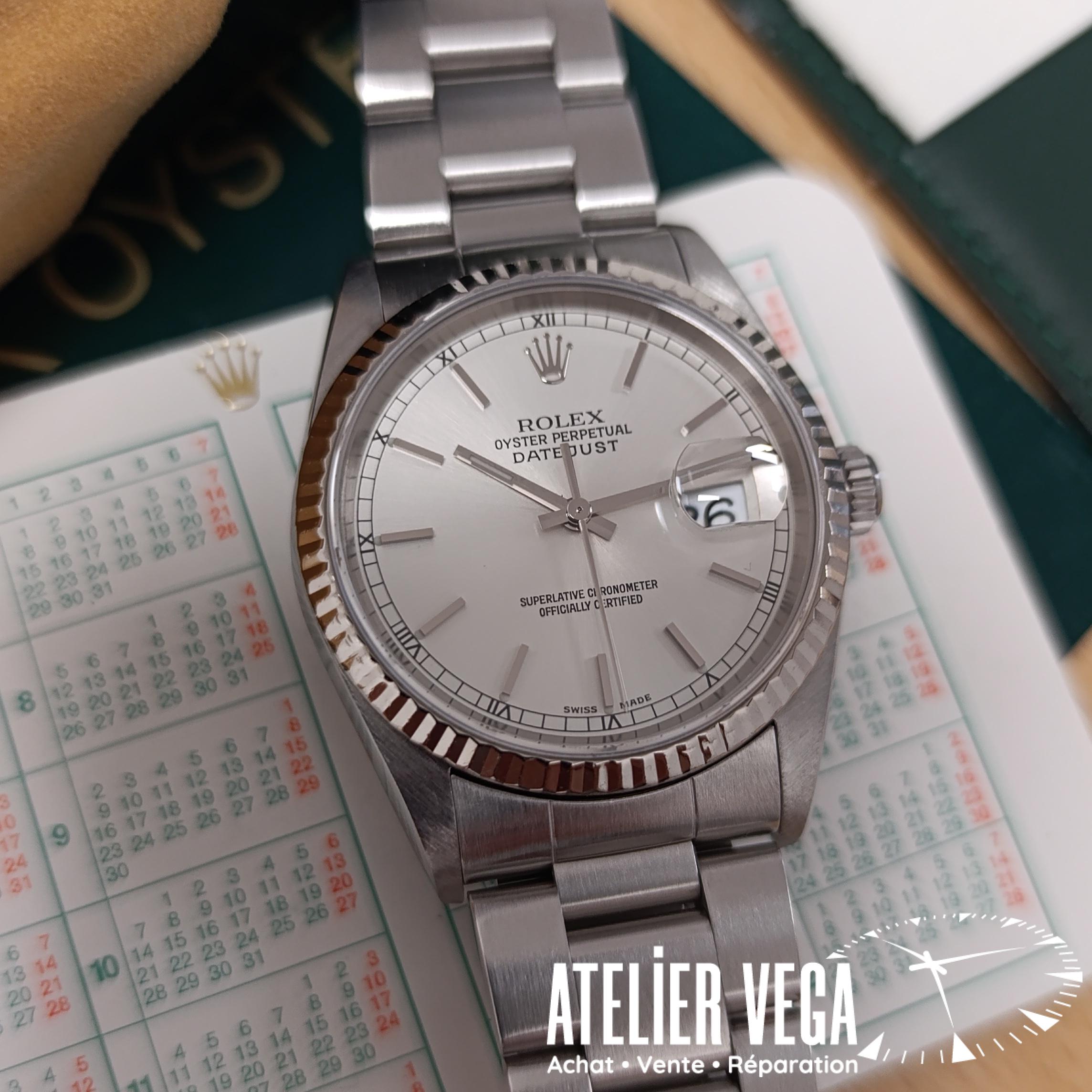 Rolex DateJust 36mm 16234 de 2001 Full Set en très bon état