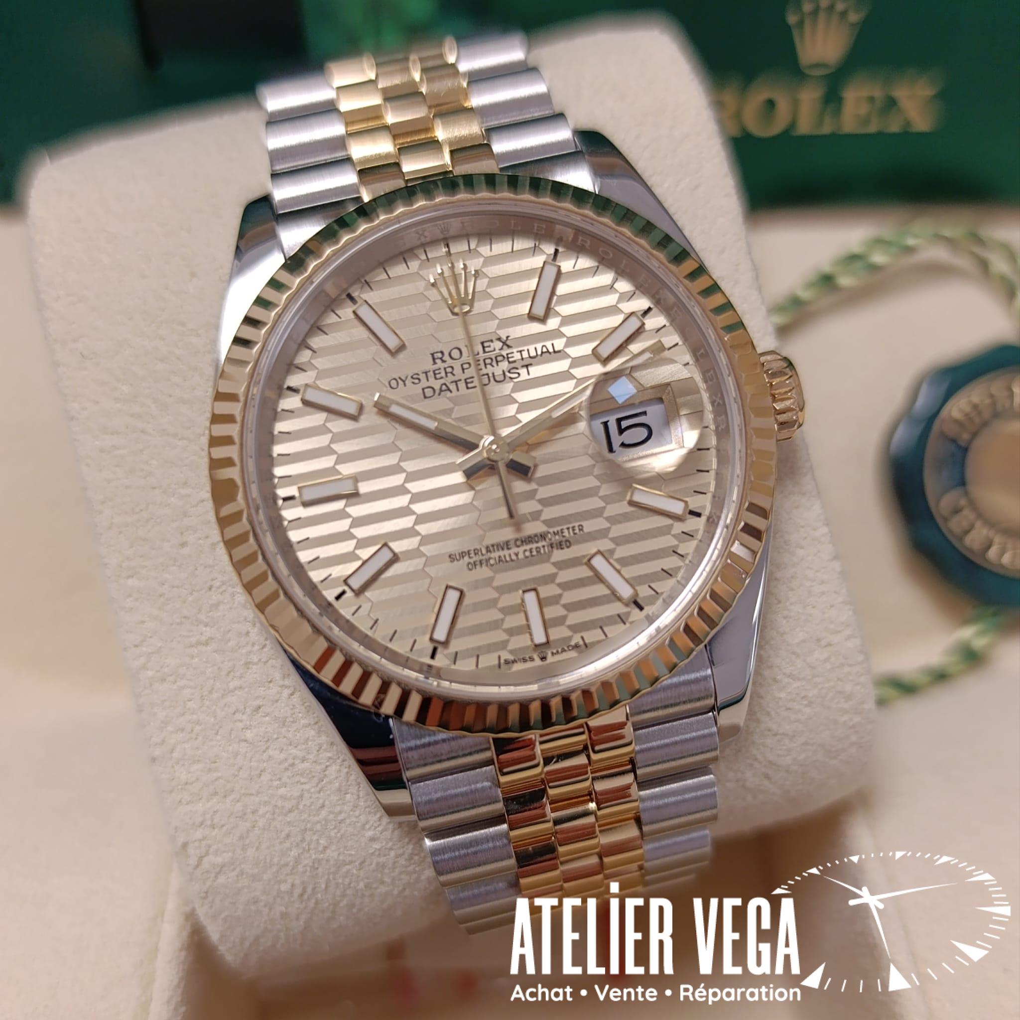 Rolex DateJust 36mm 126233 Or & Acier de 2023 Cadran Champagne